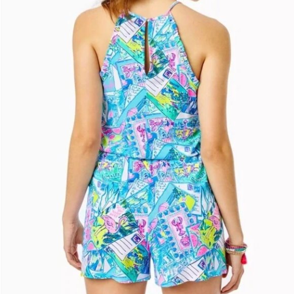 Lilly Pulitzer Dayley Romper in Wish You Were Here Sizes XS and S NWT - Picture 2 of 2
